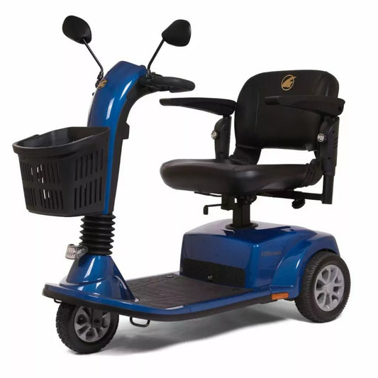 GOLDEN TECHNOLOGIES Companion 3 wheel Mobility Scooter with comfortable seat and front basket