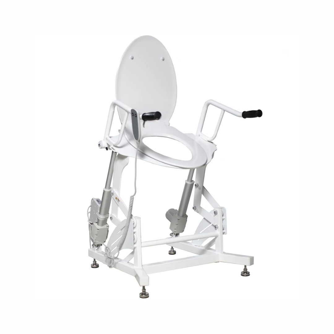 DIGNITY LIFTS BASIC TOILET LIFT with adjustable height and sturdy support for easier bathroom access