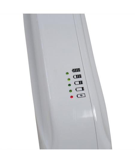 Close-up of control panel with battery indicators for DIGNITY LIFTS DELUXE TOILET LIFT by Dignity Lifts