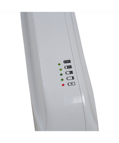 Close-up of control panel with battery indicators for DIGNITY LIFTS DELUXE TOILET LIFT by Dignity Lifts