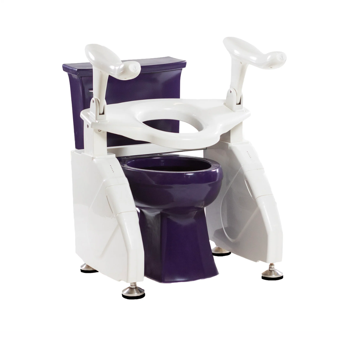 DIGNITY LIFTS DELUXE TOILET LIFT with supportive armrests for easy and safe bathroom access