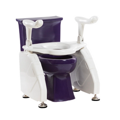 DIGNITY LIFTS DELUXE TOILET LIFT with ergonomic arms for easy seating and standing assistance