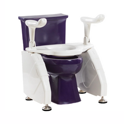 DIGNITY LIFTS DELUXE TOILET LIFT with ergonomic armrests for easy accessibility and comfort