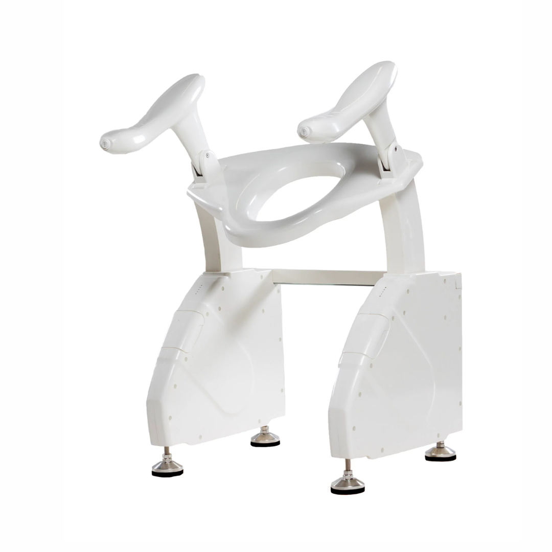 DIGNITY LIFTS DELUXE TOILET LIFT designed for comfortable and easy toilet use with ergonomic handles