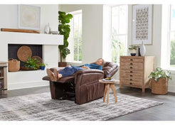 GOLDEN TECHNOLOGIES Dione Power Lift Chair Recliner PR446 in brown, reclining position for comfort