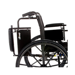 Drive Medical Cruiser X4 Lightweight Wheelchair side view with black frame and large wheels