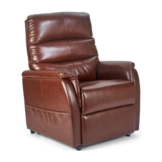 GOLDEN TECHNOLOGIES Elara Power Lift Recliners PR118 in brown, side view recliner chair