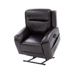 Pride Mobility Evolution Collection Medical Lift Chairs LC435S in brown fabric reclining position
