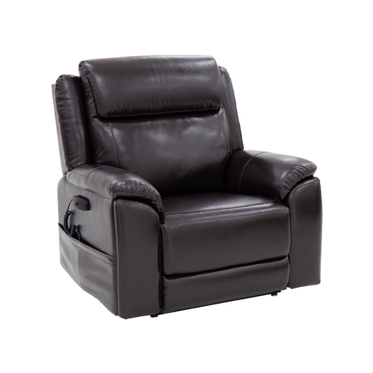 Pride Mobility Evolution Collection Medical Lift Chairs LC435S in dark brown reclining position