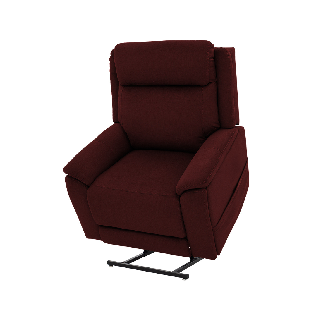 Pride Mobility Evolution Collection Medical Lift Chairs LC435XL in burgundy with reclining