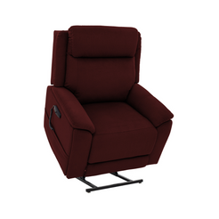 Pride Mobility Evolution Collection Medical Lift Chairs LC435XL in burgundy with a reclining function