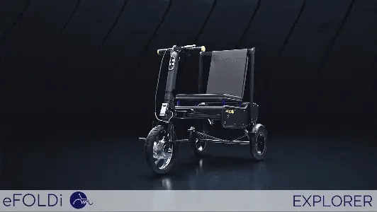 eFOLDi Explorer Ultra Lightweight Mobility Scooter (EFLD350) By Afikim