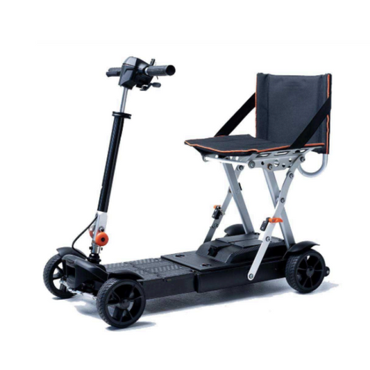 Feather 27X Scooter with a foldable seat and adjustable handle for easy commuting