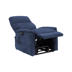 Pride Mobility Genesis Collection Lift Chairs LC150M in blue, reclined view for comfort and support