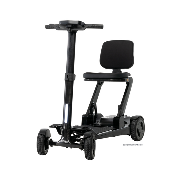 Go Go Carbon Travel Mobility Scooter with a lightweight design and comfortable seating for easy mobility