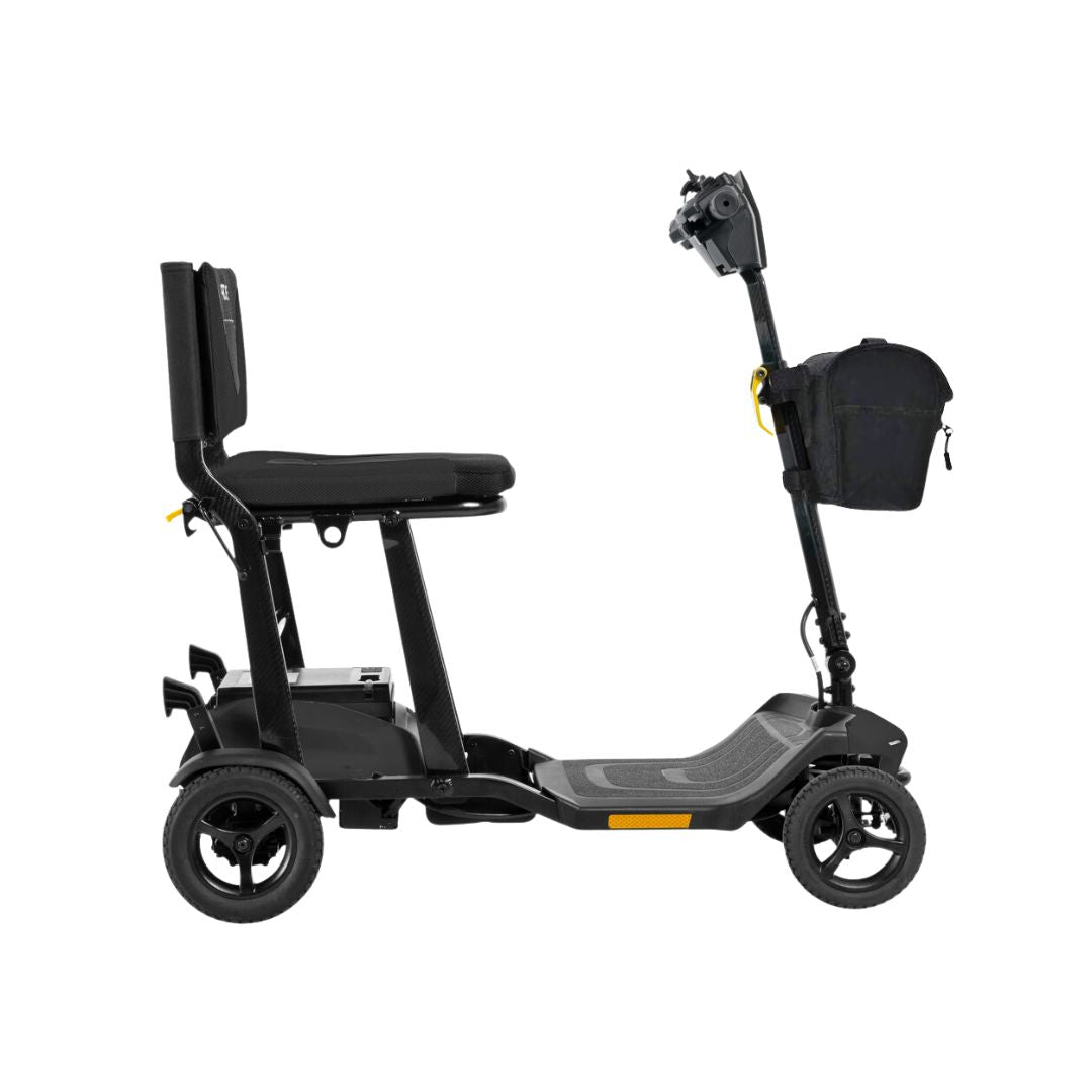Pride Mobility Go Go Super Portable Mobility Scooters with compact design and comfortable seating