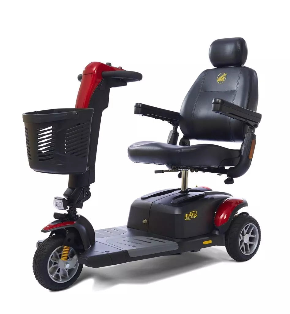 Buzzaround LX Luxury 3 Wheel Mobility Scooter with Comfortable Seat and Storage Basket