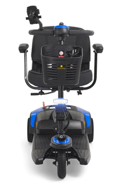 Buzzaround XL 3 Wheel Mobility Scooter featuring a comfortable seat and front basket for convenience