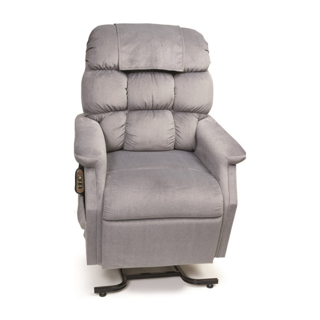 GOLDEN TECHNOLOGIES Cambridge Lift Chair Recliner PR401 in Gray with Raised Position