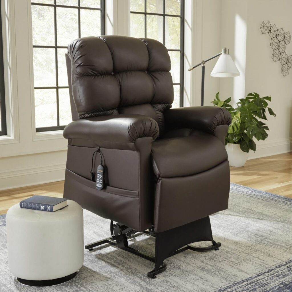 GOLDEN TECHNOLOGIES Cloud Power Lift Chair Recliner PR510-SME in Brown with Remote Control
