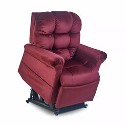 GOLDEN TECHNOLOGIES Cloud with Twilight Power Lift Chair Recliner in Burgundy with Plush Cushions