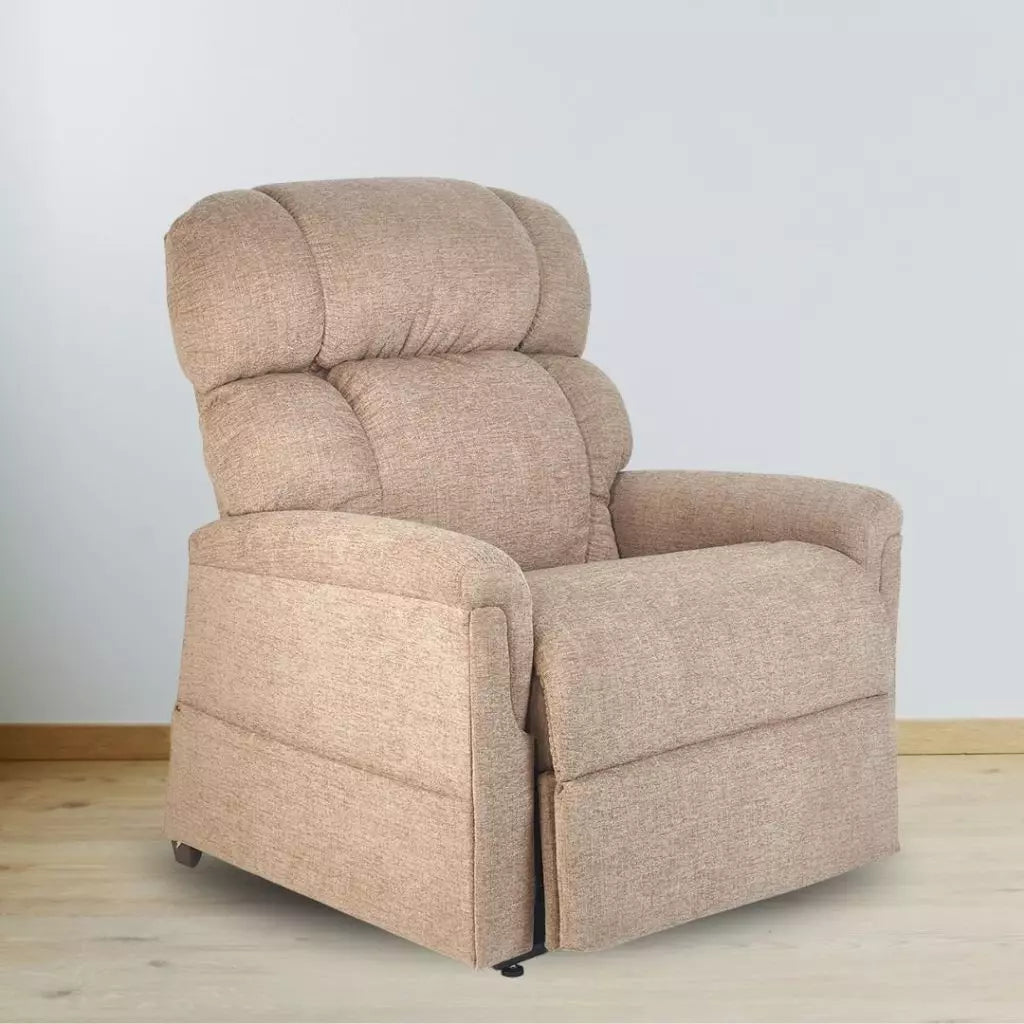 GOLDEN TECHNOLOGIES Comforter Wide lift chair Recline PR531 in beige with padded backrest