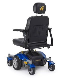 Golden Technologies Compass Sport Indoor & Outdoor Electric Power Chair in blue with comfortable seating