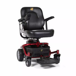 GOLDEN TECHNOLOGIES LiteRider Envy powered wheelchair in red with swivel seat
