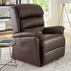GOLDEN TECHNOLOGIES Relaxer power lift chair recliner PR766 in brown with reclining action
