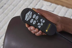 Golden Technologies Relaxer power lift chair recliner PR766 remote control in hand