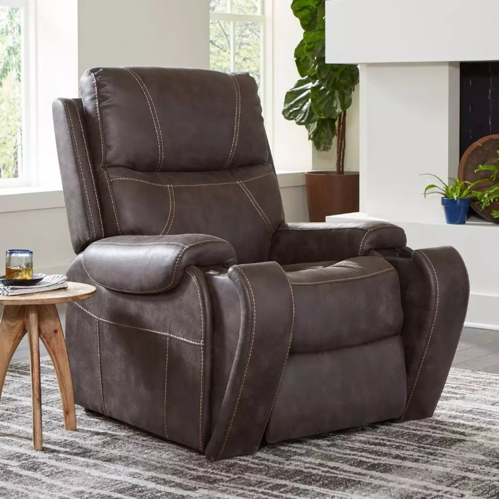 GOLDEN TECHNOLOGIES Titan Medium Lift Recliners PR448-MED in brown with a modern design