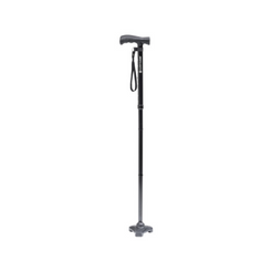 Drive Medical HurryCane Freedom Edition Folding Cane in Black for stability and support