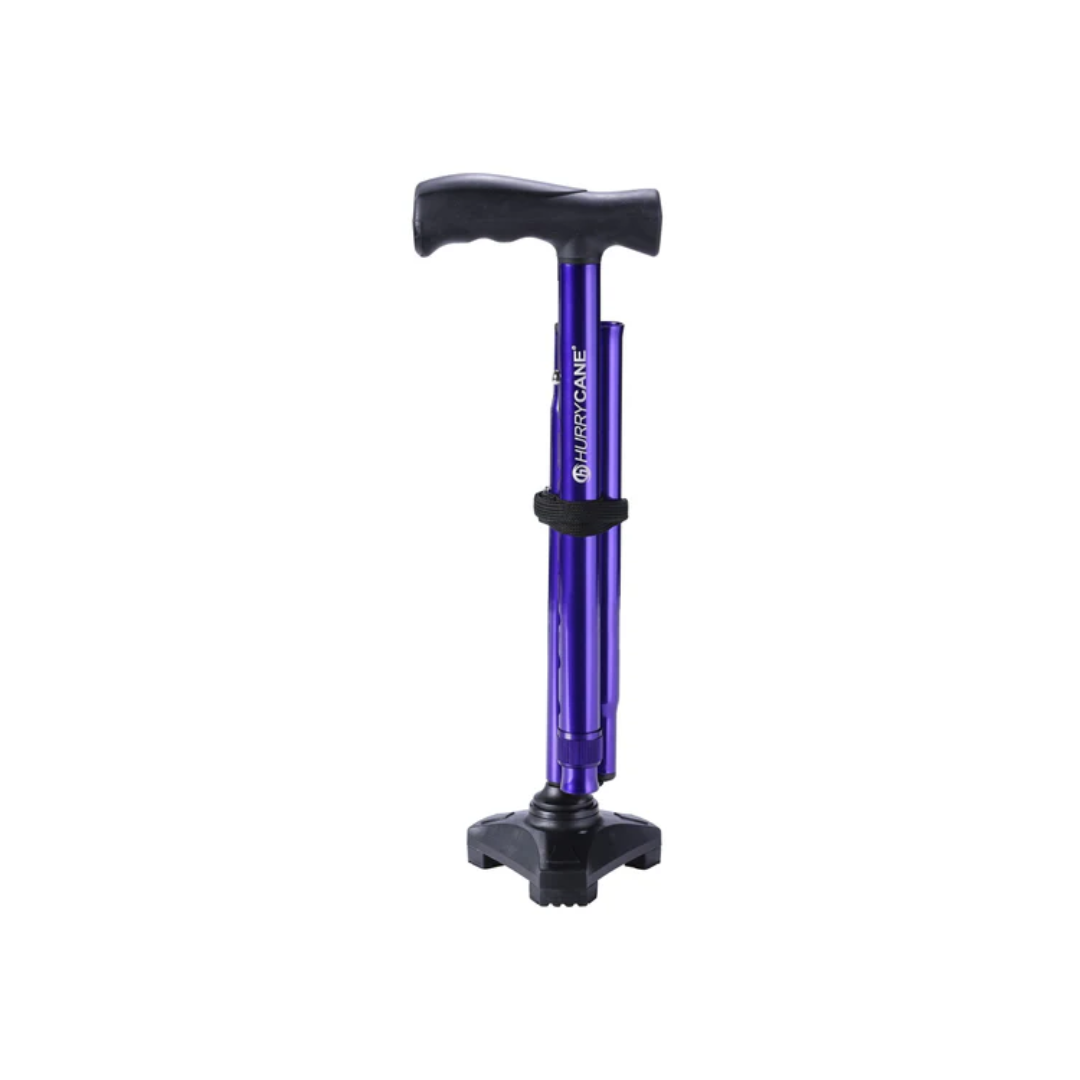 Drive Medical HurryCane Freedom Edition Folding Cane in Purple for added support