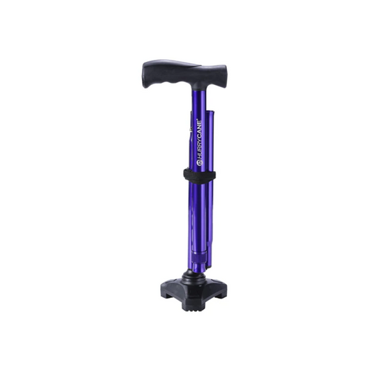 Drive Medical HurryCane Freedom Edition Folding Cane in Purple for added support