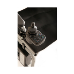 Journey Air Elite Carbon Fiber Folding Power Chair joystick control panel view