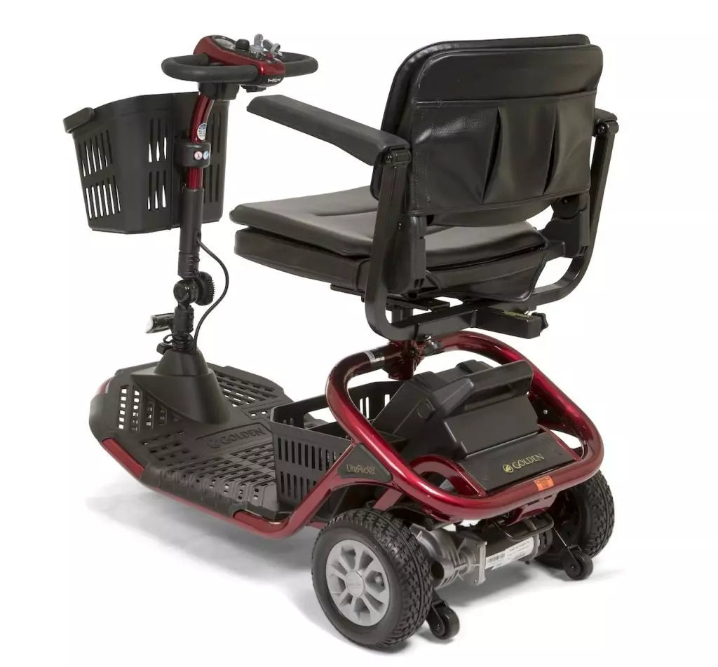 LiteRider 3 Wheel Mobility Scooter with ergonomic design and basket for easy transport