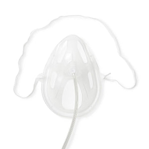 Oxy2Mask Oxygen Masks OP70258ML Medline clear disposable oxygen mask with tubing and elastic head strap