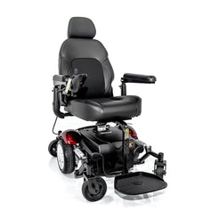 Merits Vision Sport Power Chairs with comfortable black cushioned seat and adjustable armrests