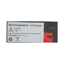 6.6Ah Lithium Battery For Feather Scooter 27X rechargeable lithium battery with caution label