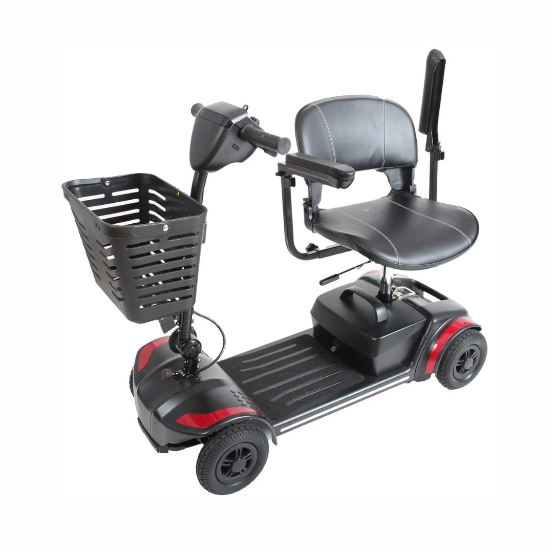 Journey Adventure 4 Wheel Mobility Scooter with Comfortable Seat and Front Basket for Easy Transport