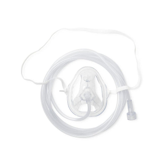 Medline Oxy2Mask Oxygen Masks OK112514ML clear adult oxygen mask with 7 foot tubing and head strap
