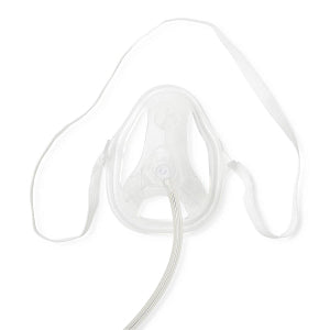 Medline Oxy2Mask Oxygen Masks OK70258ML. Clear adult oxygen mask with elastic strap and oxygen tubing
