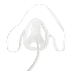 Medline Oxy2Mask Oxygen Masks OK70258ML. Clear adult oxygen mask with elastic strap and oxygen tubing