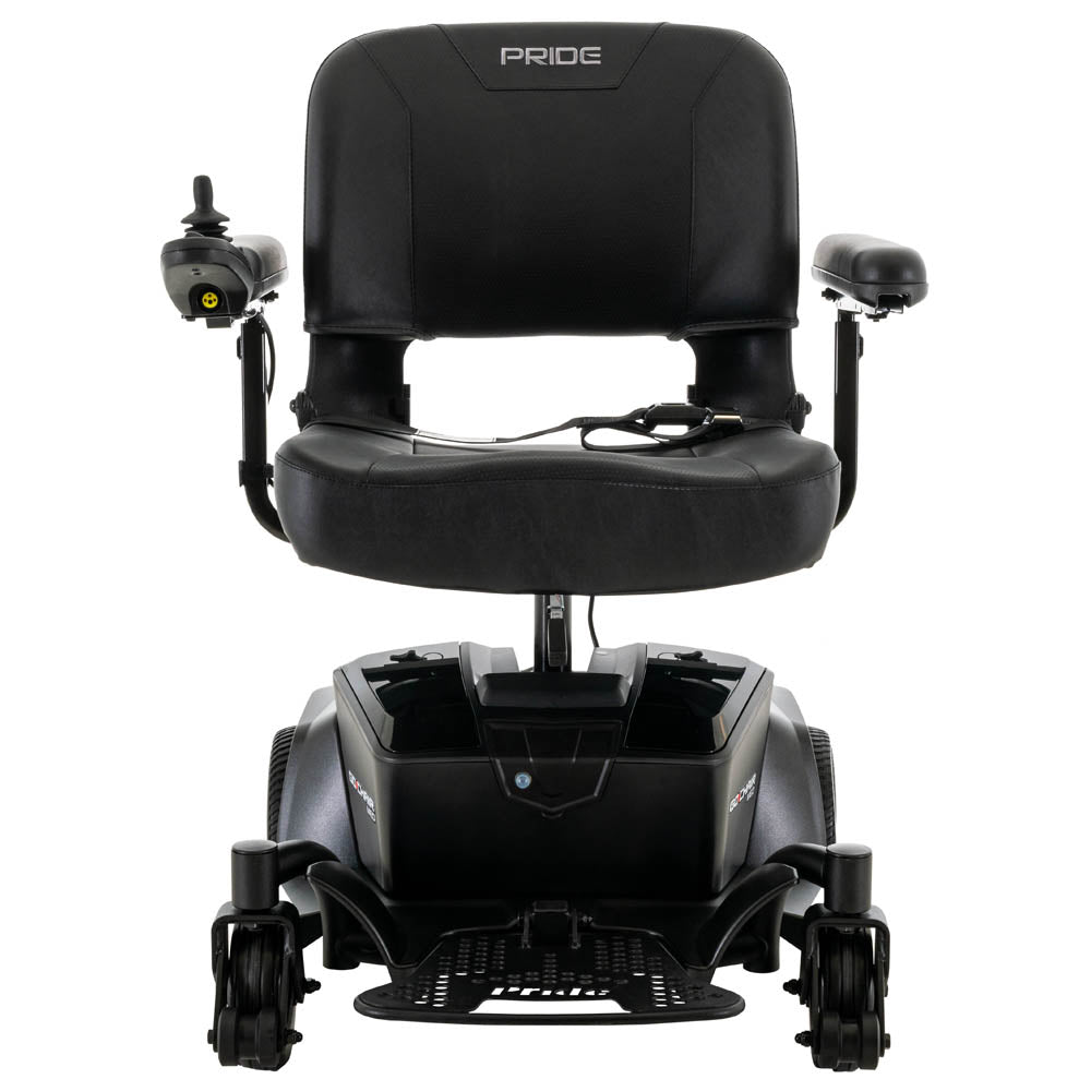 Pride Mobility Go Chair MED black mobility scooter with comfortable seat and joystick control