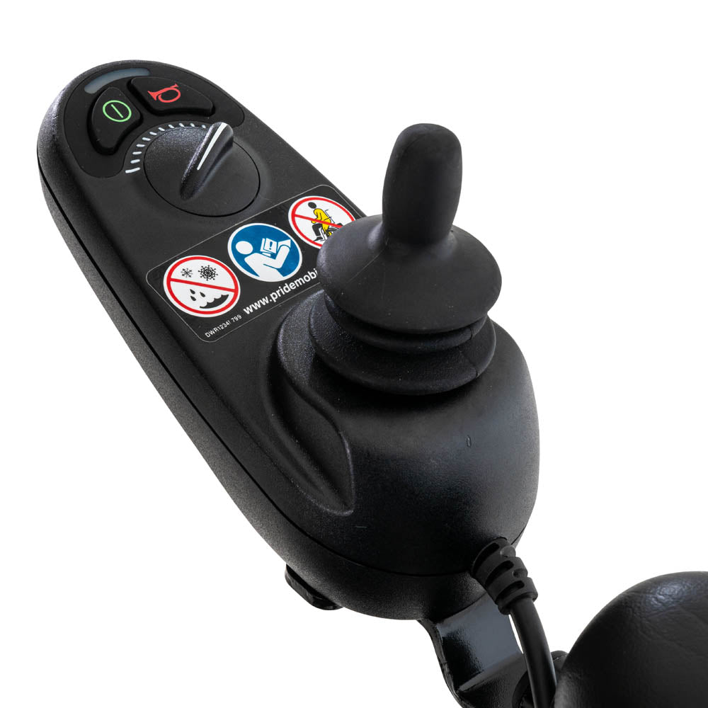 Pride Mobility Go Chair MED joystick controller with power and horn buttons for wheelchair control