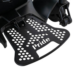 Pride Mobility Go Chair MED black perforated footrest platform for wheelchair comfort