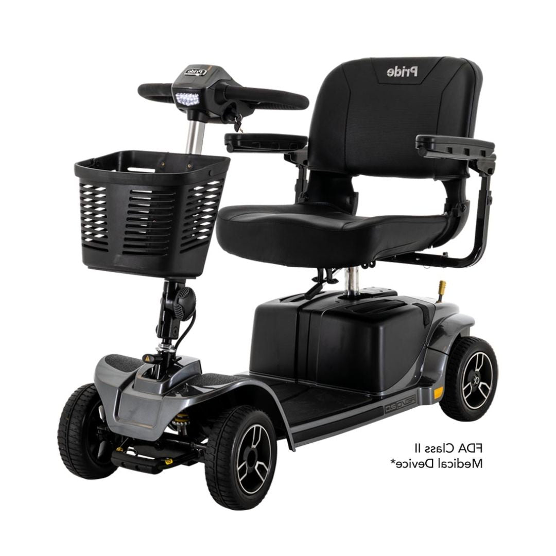 Pride Mobility REVO 2.0 4 WHEEL Scooter with Comfortable Seat and Front Storage Basket