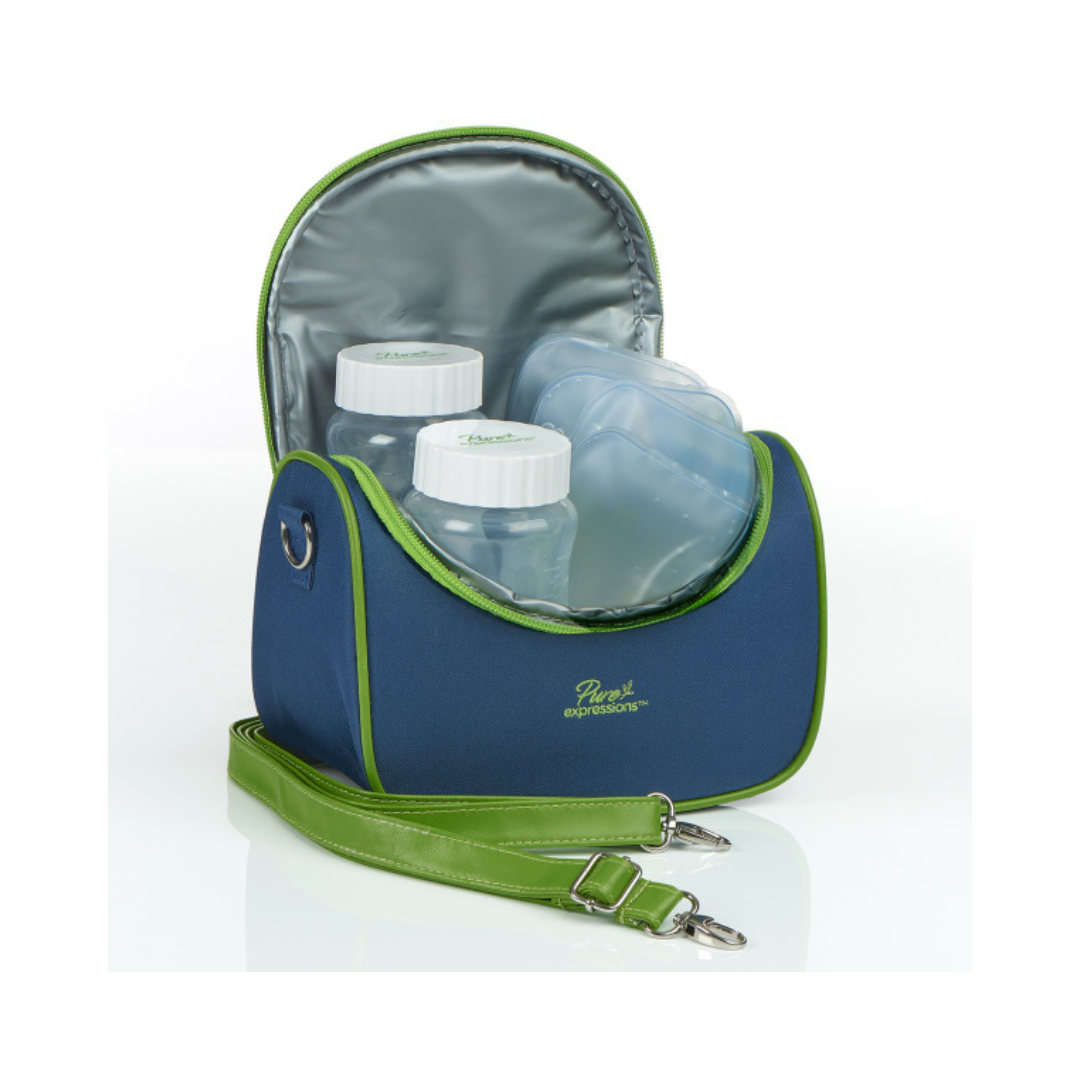 Drive Medical Pure Expressions Dual Channel Electric Breast Pump RTLBP0200 in a portable bag