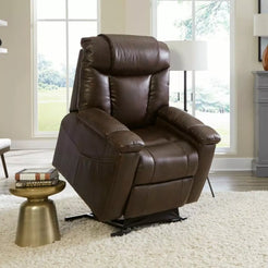 Golden Technologies Rhea Power Lift Recliner PR442-LAR in brown, showcasing lift and recline features