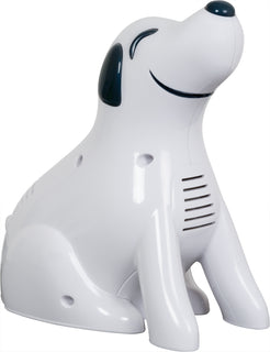 Roscoe Pediatric Dog Nebulizer by Compass Health Brands in white dog-shaped design for pet respiratory care